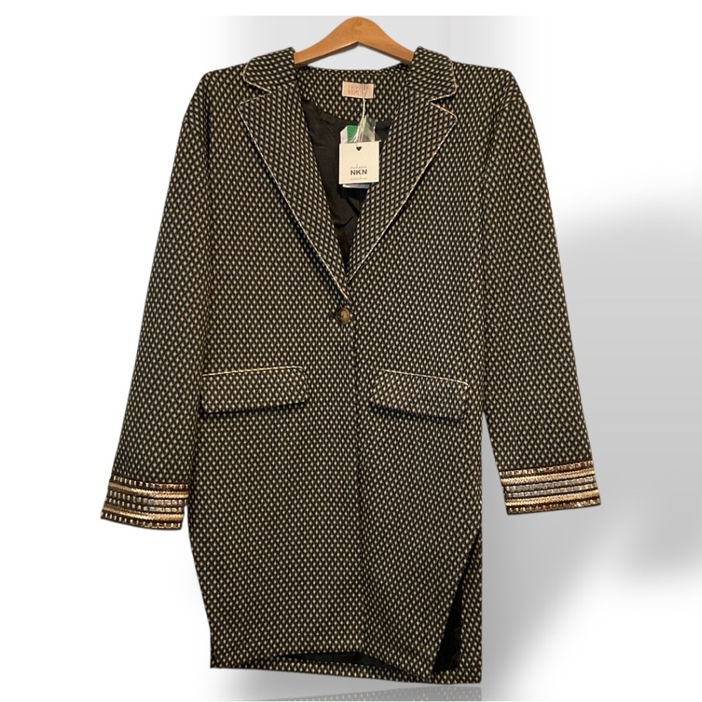 NWT Nekane Jacket NKN Spain Party formal Blazer Textural‎ jacquard  NEW-$178 M